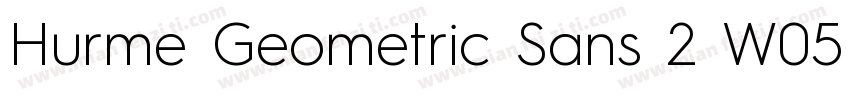 Hurme Geometric Sans 2 W05 Rg字体转换